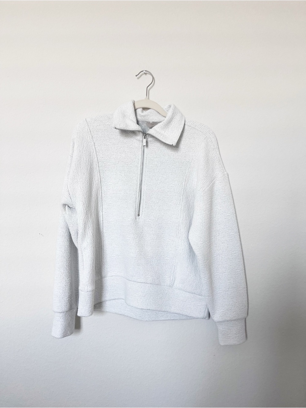 CALIA by Carrie Underwood White Textured Zip Jacket - Picture 3 of 5